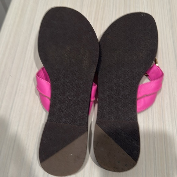 Lilly Pulitzer neon pink sandals - Picture 2 of 4